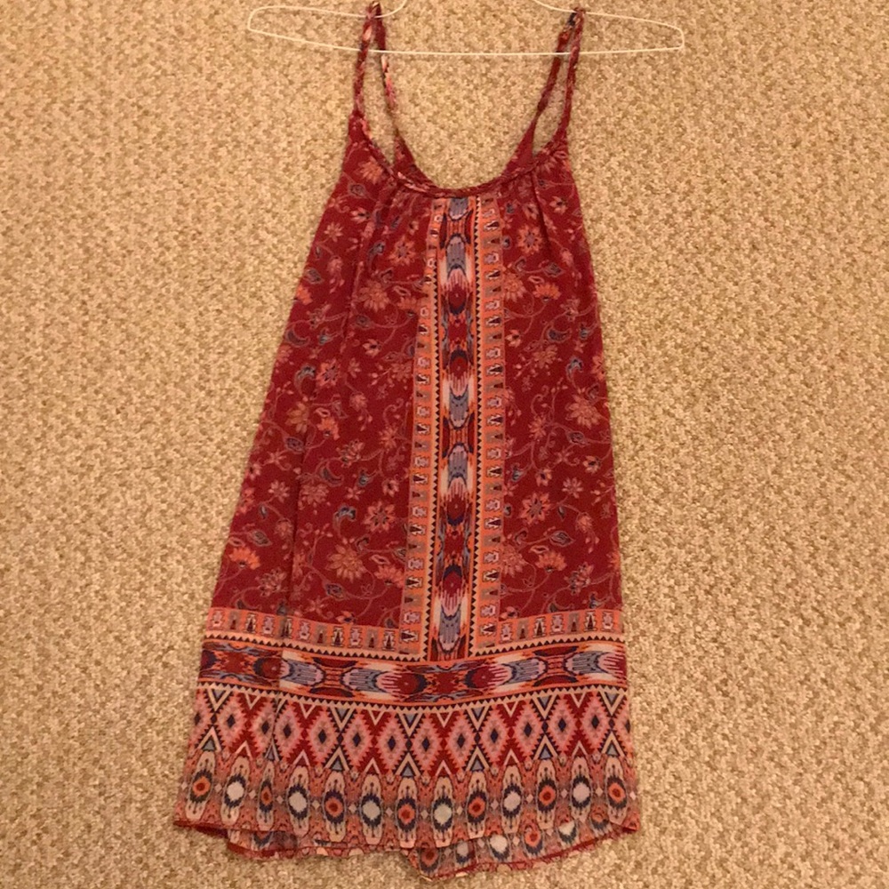 Hollister red slip dress